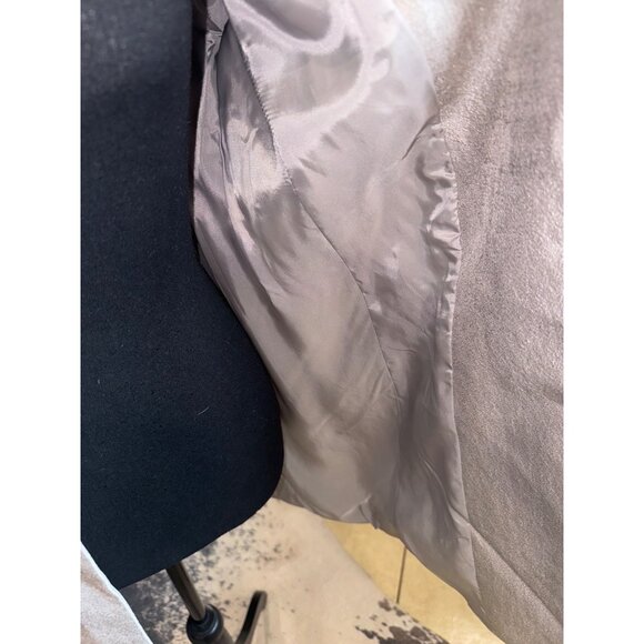 Eileen Fisher Mirage Jacquard Jacket Women's M Silver Open Front Neutral Shimmer - Picture 8 of 10